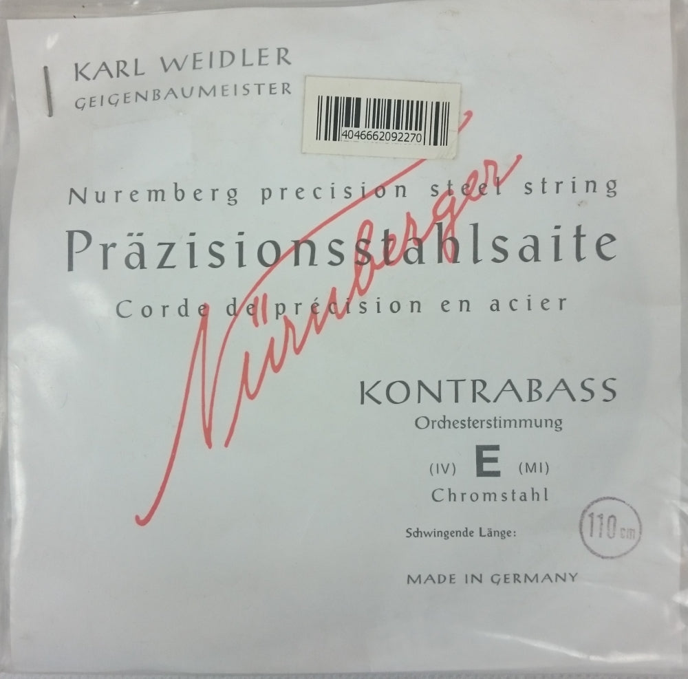 Karl Weidler Kontrabass Orchesterstimmung A
