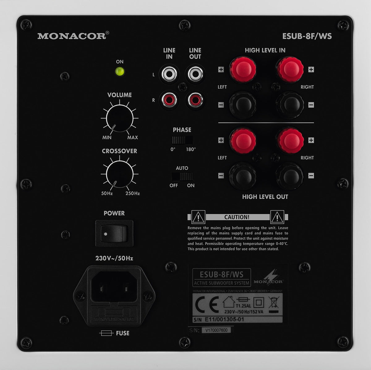 Monacor ESUB-8F/WS