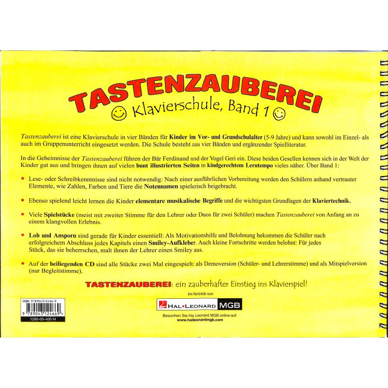 Tastenzauberei - Klavierschule Band 1