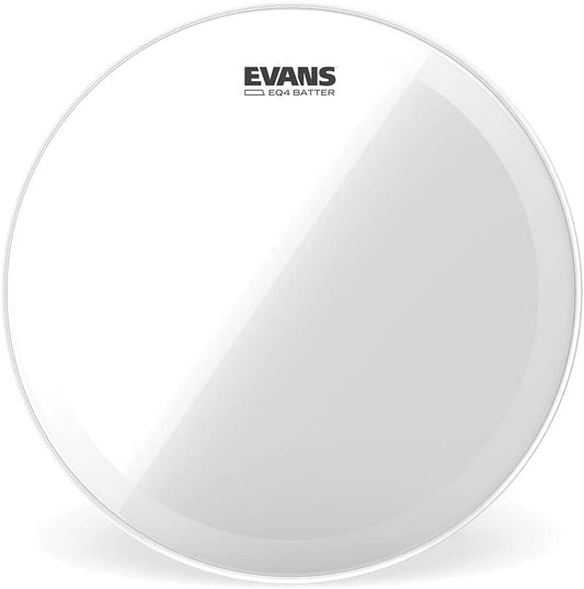 Evans EQ4 Bass Drum 22“ Clear 1-Ply Batter Head, Muffel Ring