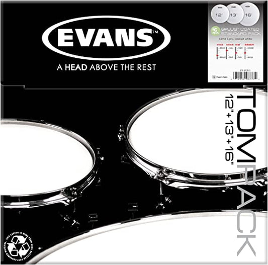 Evans GPlus Coated Standard Pack 12“+13“+16“