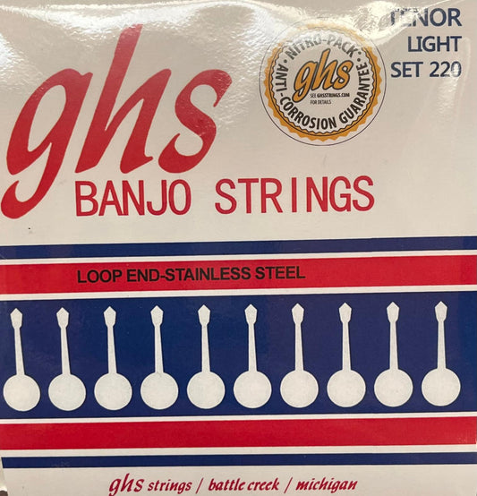 GHS Tenor Light Set 220 Banjo Strings