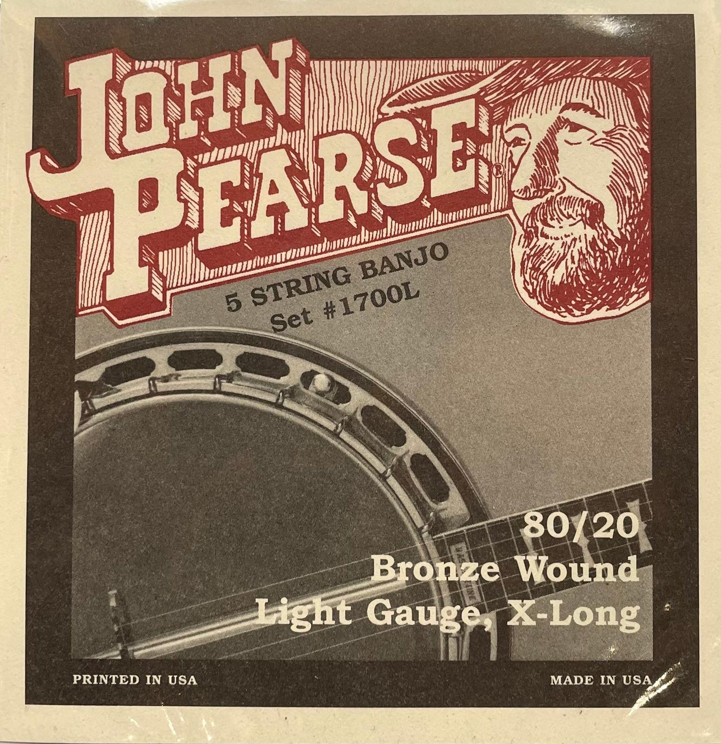 John Pearse 5 String Banjo Set #1700L