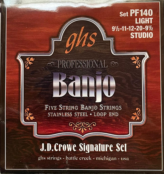 GHS J.D. Crowe Signature Set Five String Banjo Set