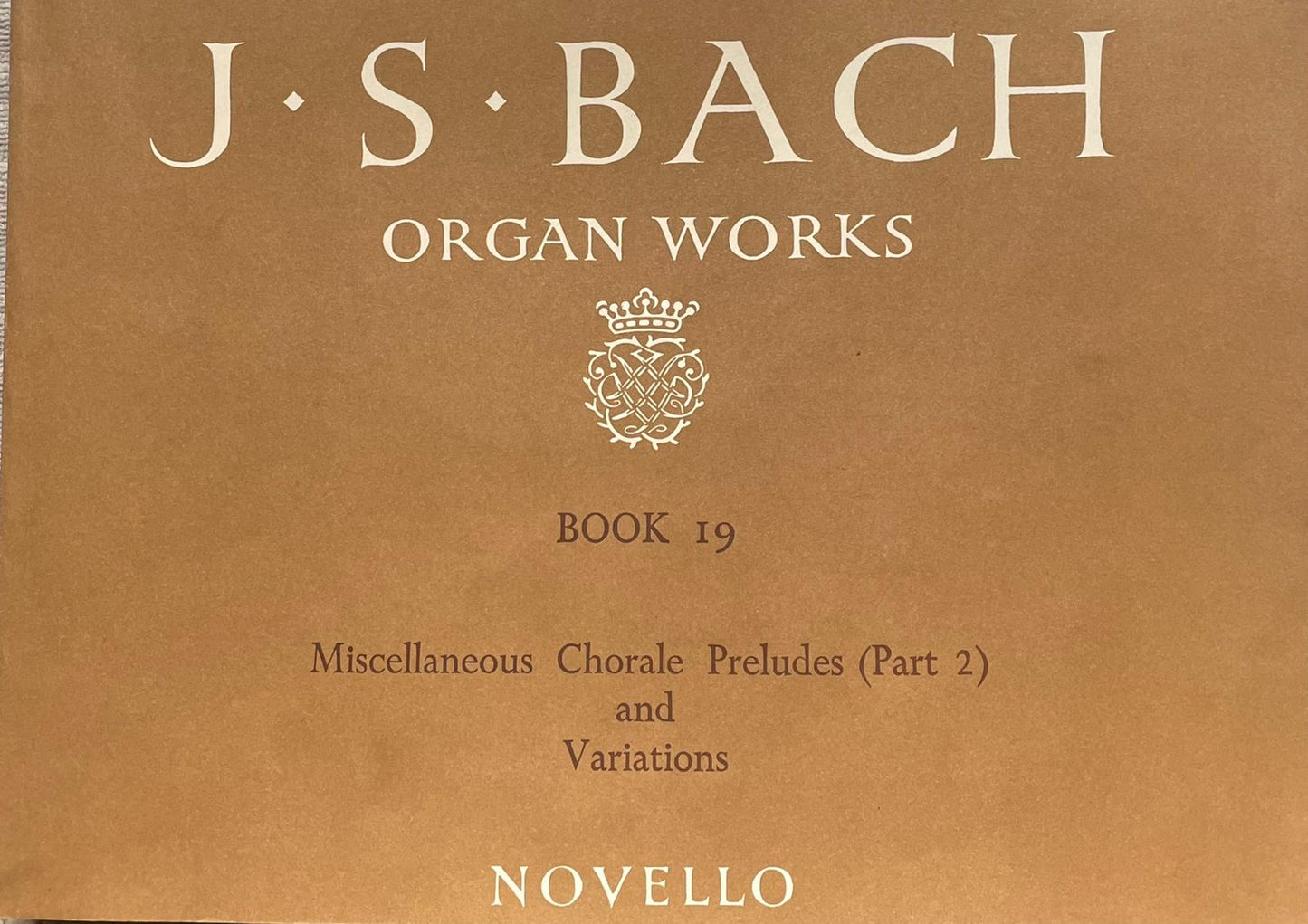 J.S. Bach Book 19 (Orgel)