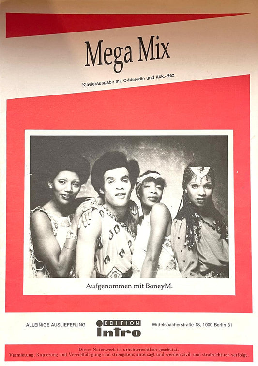 BoneyM. Mega Mix (Klavier)