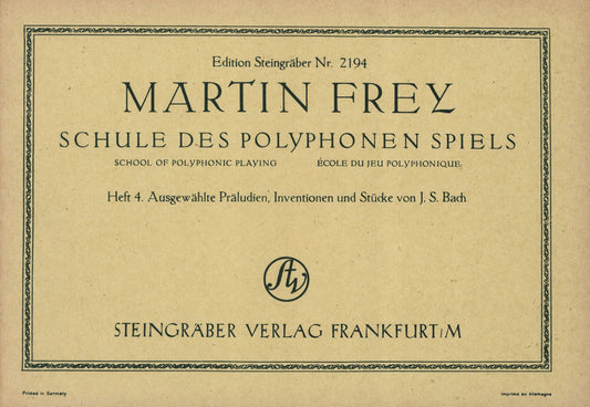 Martin Frey - Schule des Polyphonen Spiels