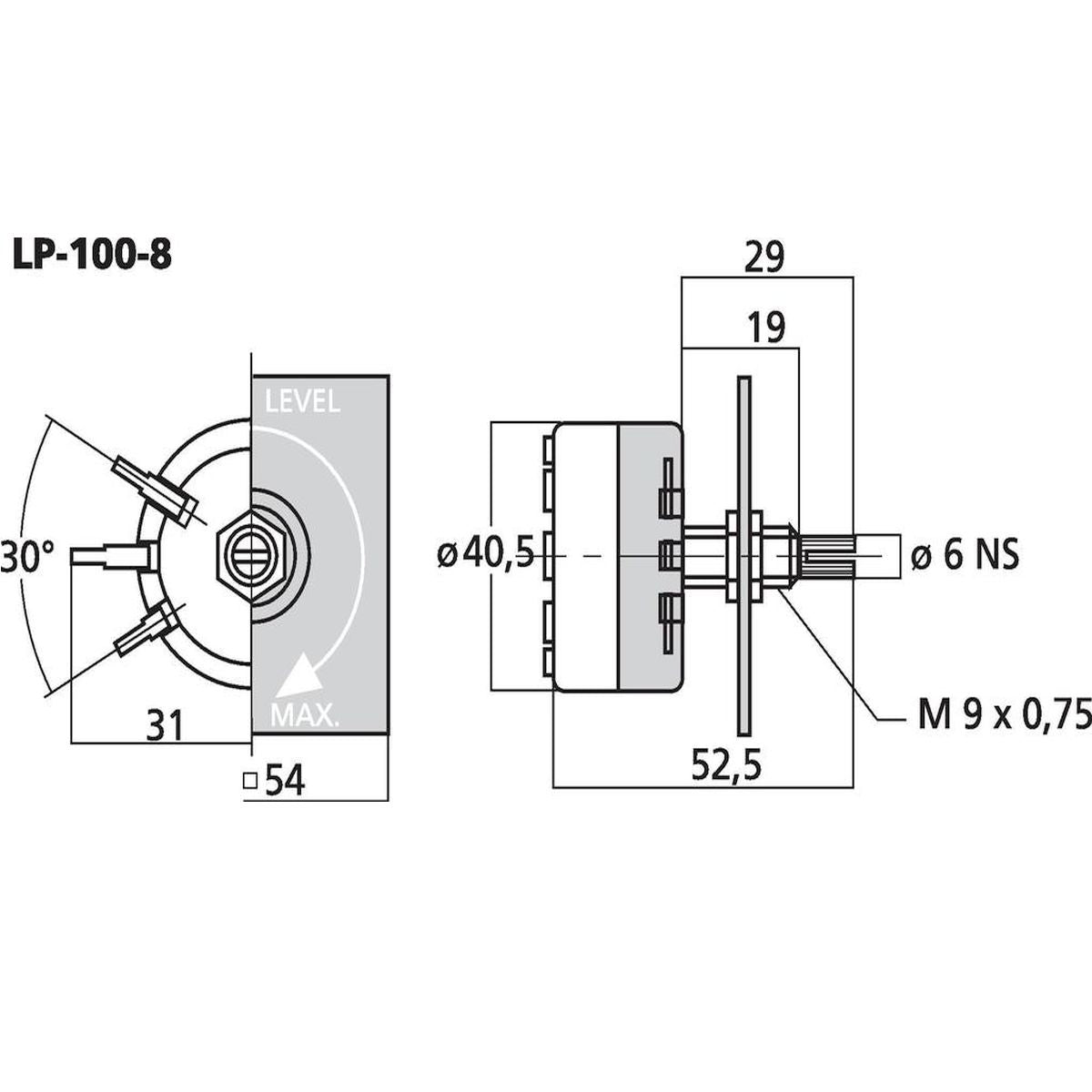 Monacor LP-100-8