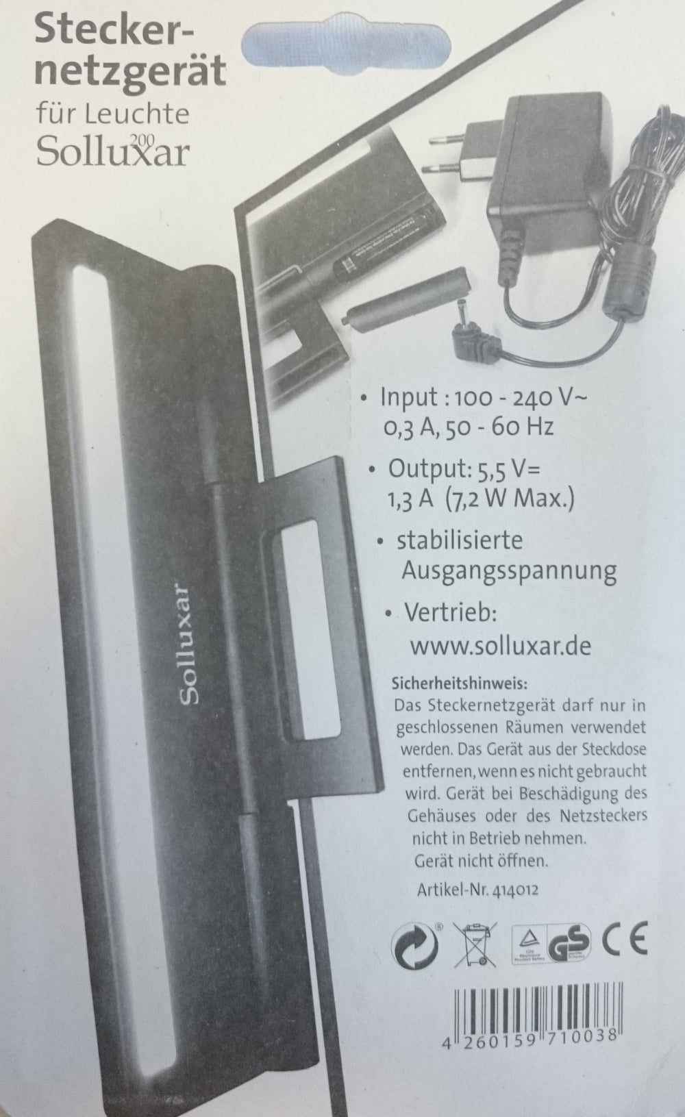 Almat Solluxar Steckernetzgerät